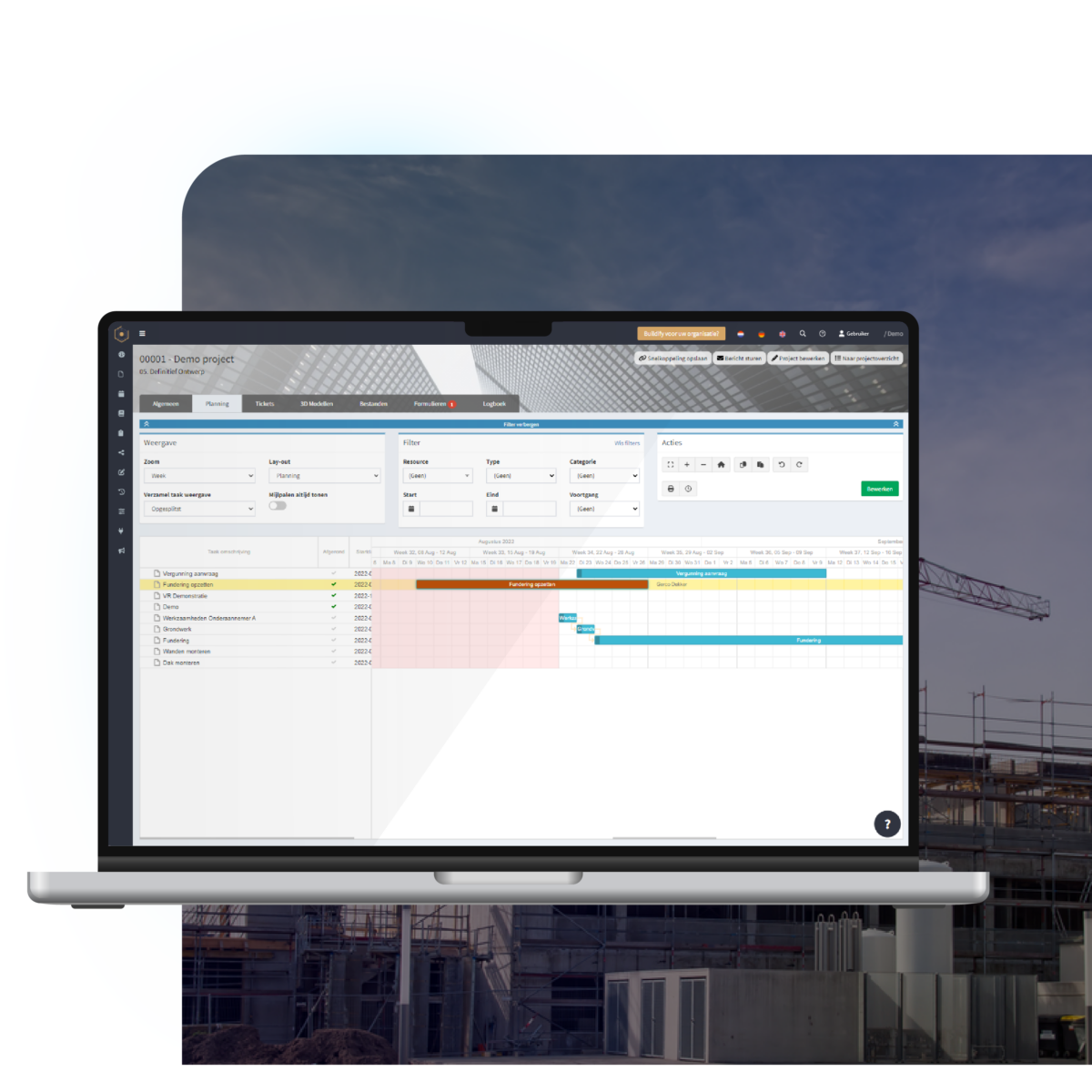 Voor wie - Aannemers - Buildify