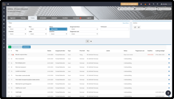 Functies - Tickets - Buildify